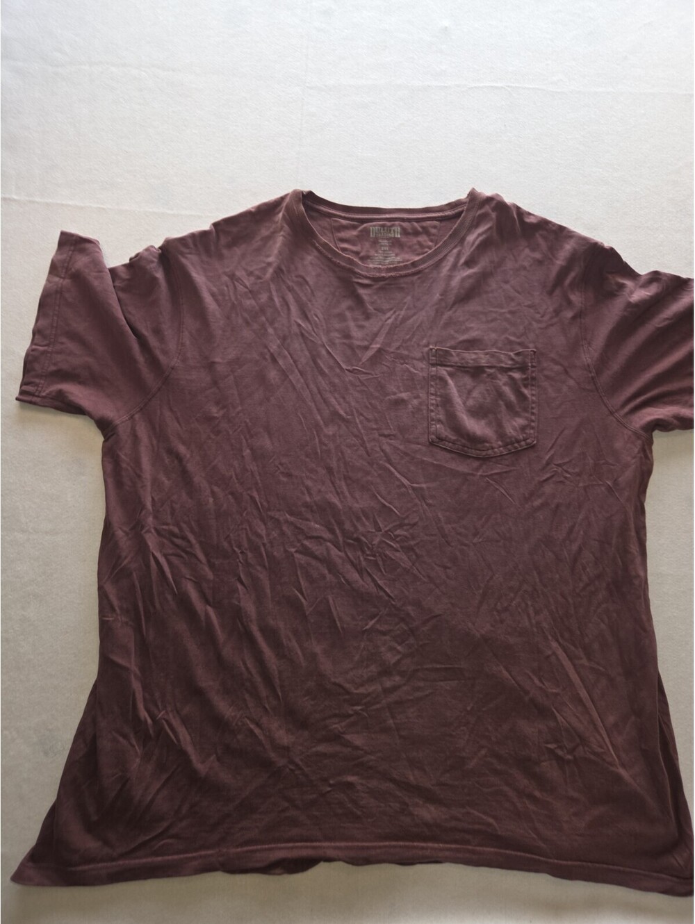 Duluth Trading Co Shirt Mens 2XL Maroon Distressed Thrashed Workwear CB6 0099